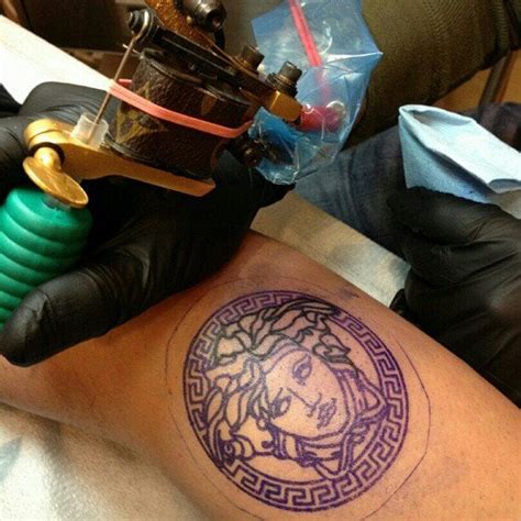 louis vuitton versace tattoo|versace head tattoo.